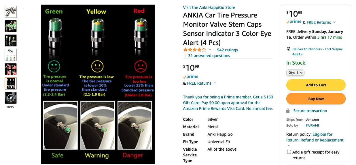Color Changing Valve Stem Covers